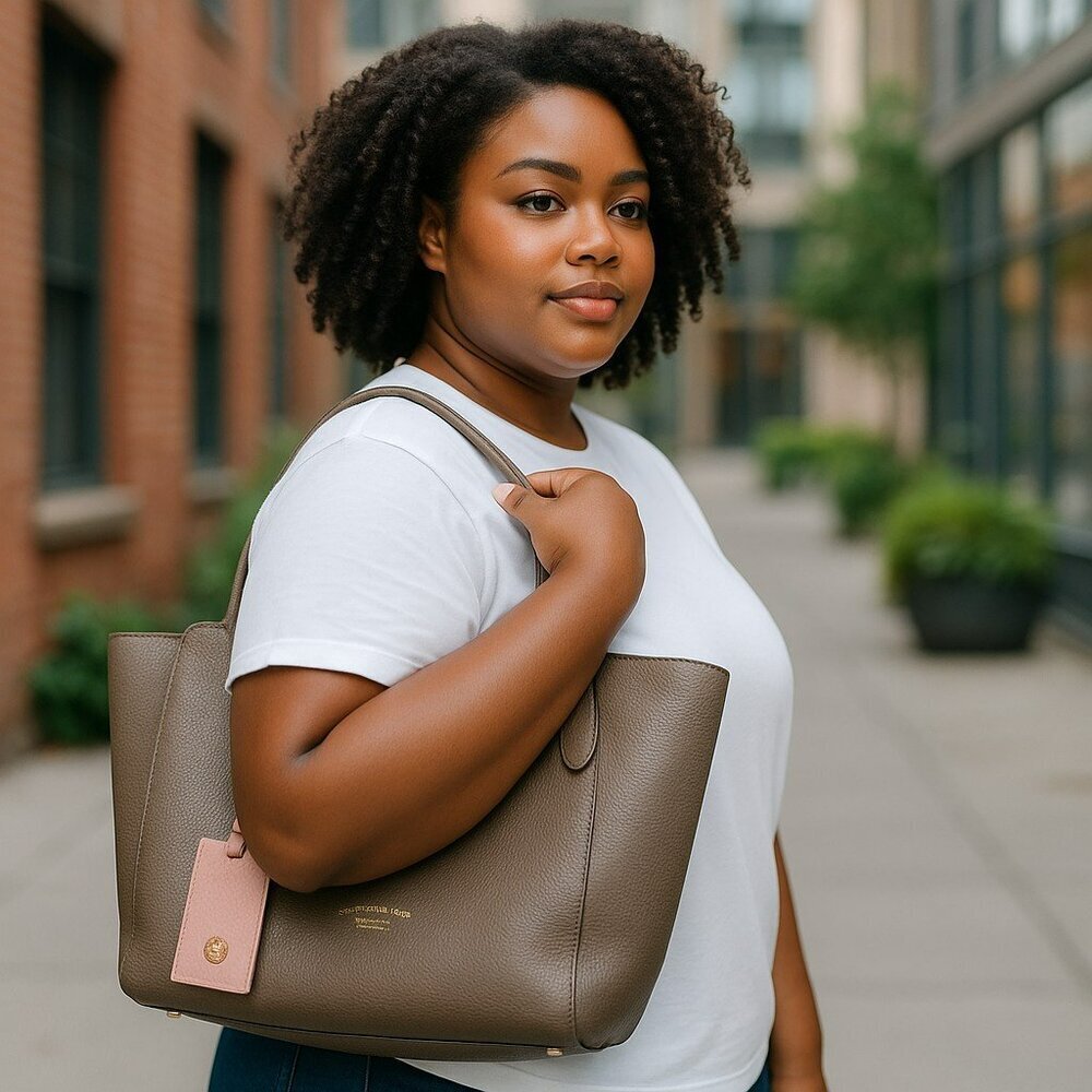 Gucci Swing Tote in Brown Grained Leather - Picture 3 of 9